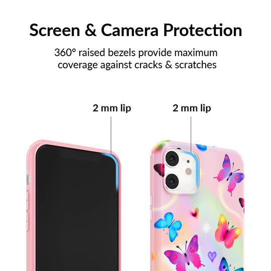Aura Butterfly iPhone Case – Trendy Protective Phone Cover
