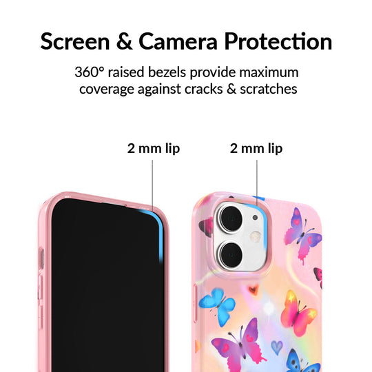 Aura Butterfly iPhone Case – Trendy Protective Phone Cover