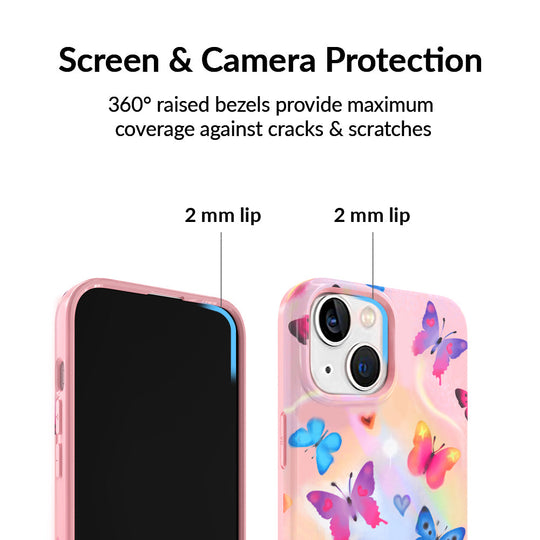 Aura Butterfly iPhone Case – Trendy Protective Phone Cover