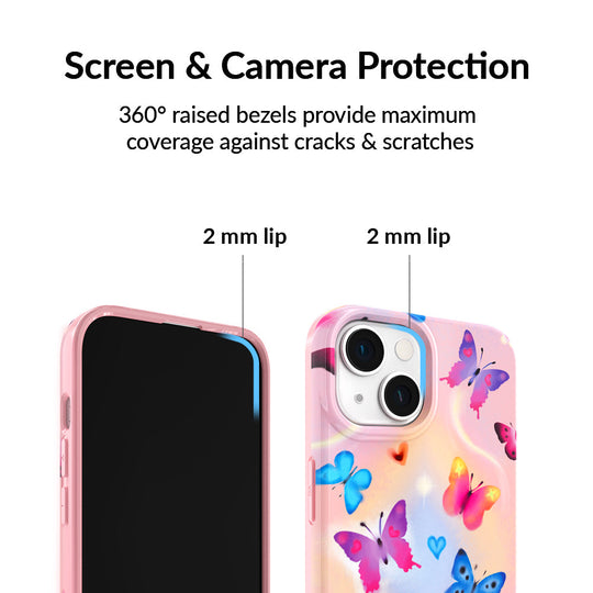 Aura Butterfly iPhone Case – Trendy Protective Phone Cover