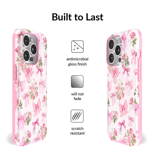 Posie Pink Bow iPhone Case – Cute Aesthetic Phone Cover