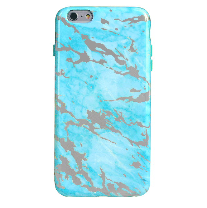 Blue Marble Holo Chrome iPhone Case – Stylish Slim Phone Cover