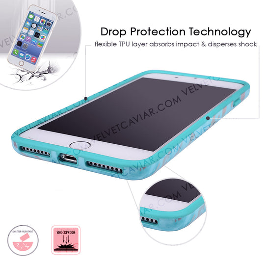 Blue Marble Holo Chrome iPhone Case – Stylish Slim Phone Cover