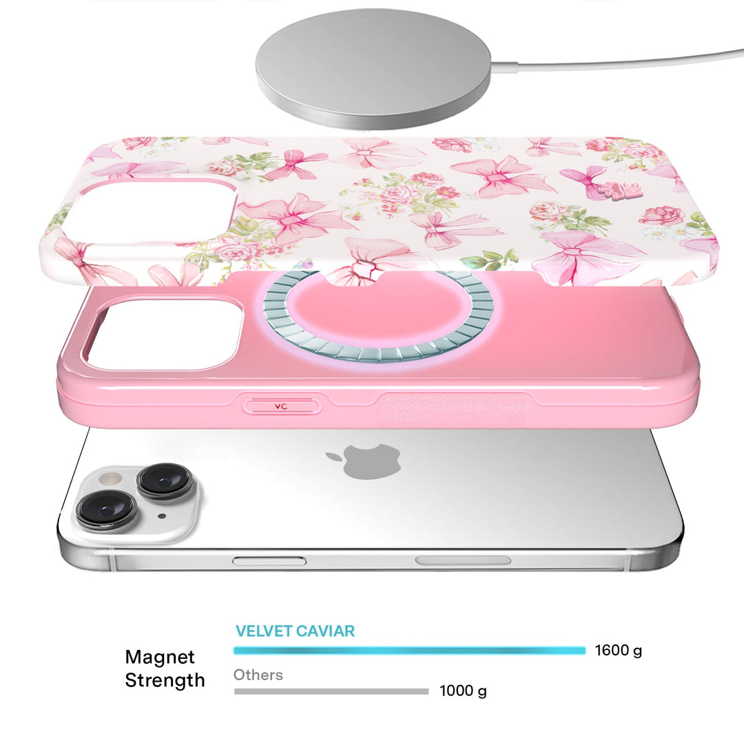 Posie Pink Bow iPhone Case – Cute Aesthetic Phone Cover