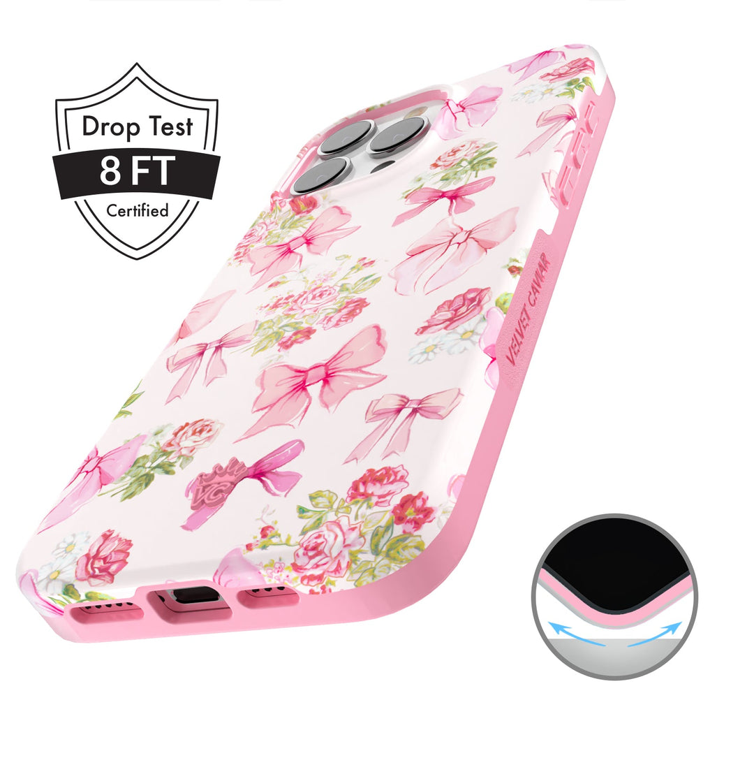 Posie Pink Bow iPhone Case – Cute Aesthetic Phone Cover