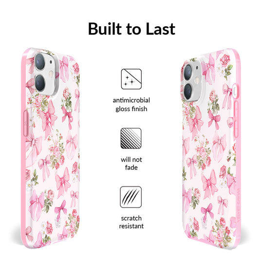 Posie Pink Bow iPhone Case – Cute Aesthetic Phone Cover
