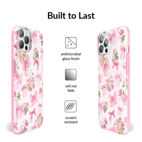 Posie Pink Bow iPhone Case – Cute Aesthetic Phone Cover