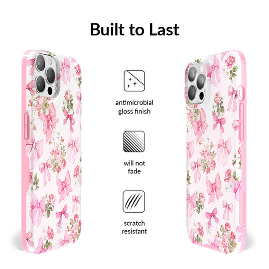 Posie Pink Bow iPhone Case – Cute Aesthetic Phone Cover
