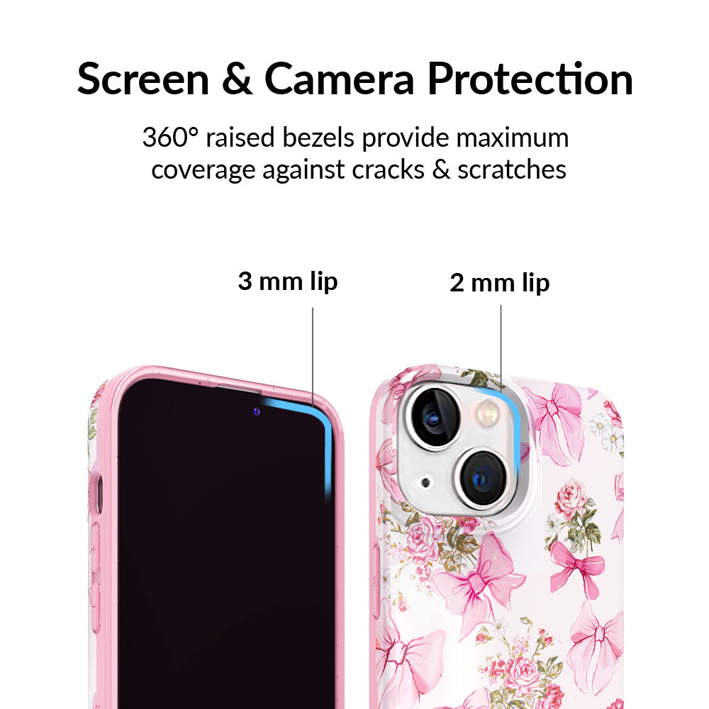 Posie Pink Bow iPhone Case – Cute Aesthetic Phone Cover