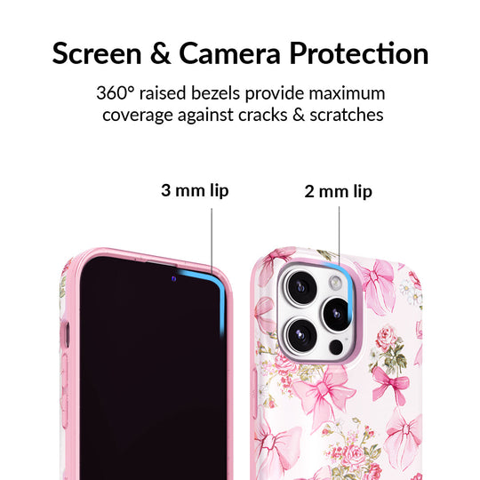 Posie Pink Bow iPhone Case – Cute Aesthetic Phone Cover