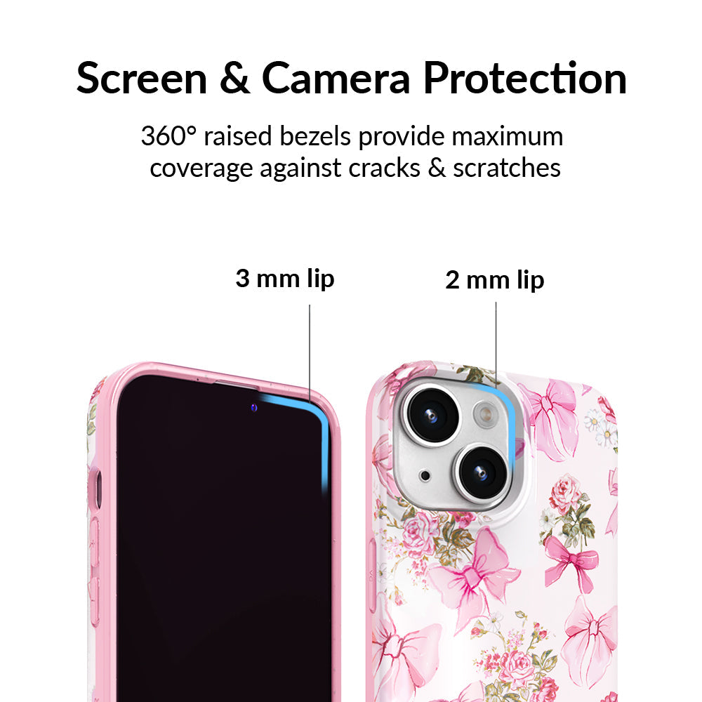 Posie Pink Bow iPhone Case – Cute Aesthetic Phone Cover