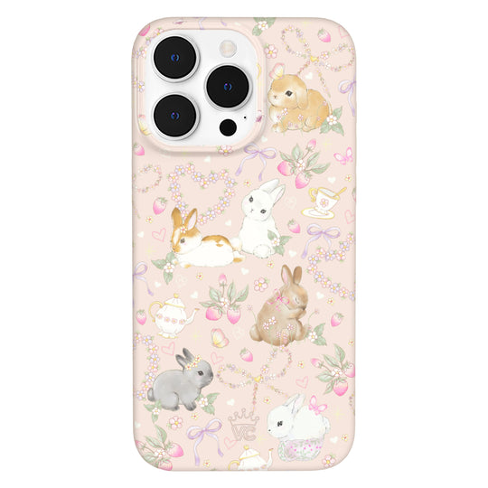 Bunnies & Bows iPhone Case – Trendy Protective Phone Cover