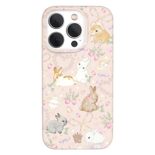 Bunnies & Bows iPhone Case – Trendy Protective Phone Cover