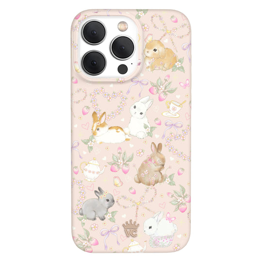 Bunnies & Bows iPhone Case – Trendy Protective Phone Cover