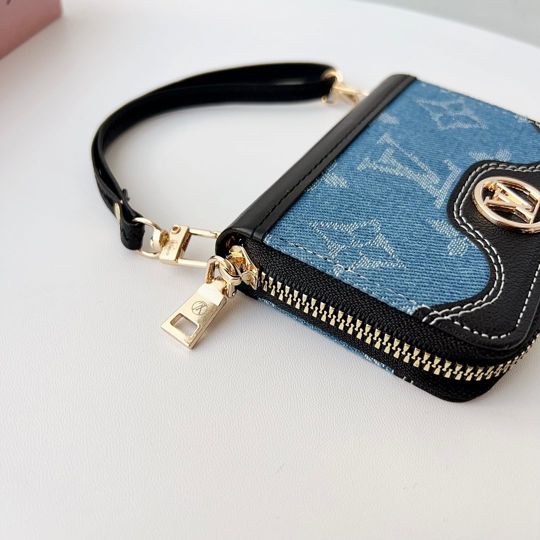 Mini Handbag Zip Wallet Card Holder Leather Coin Purse