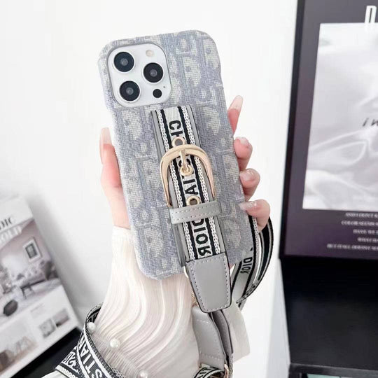 Lady Phone Case With Lanyard For iPhone