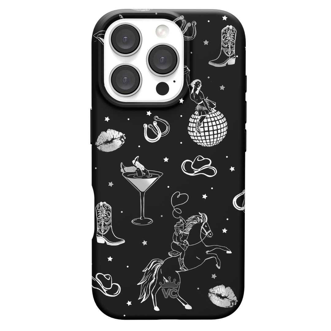 Disco Cowgirl iPhone Case – Trendy Protective Phone Cover