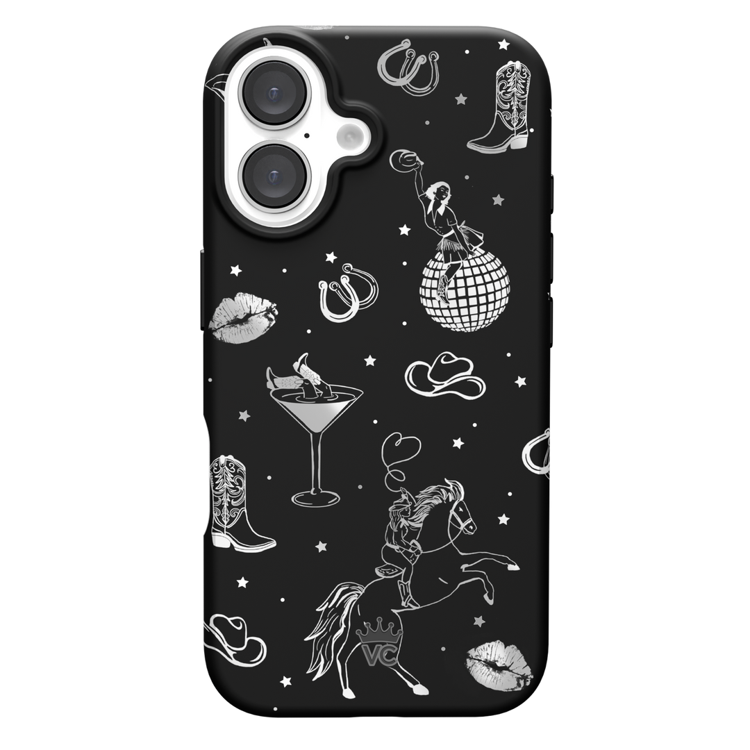 Disco Cowgirl iPhone Case – Trendy Protective Phone Cover