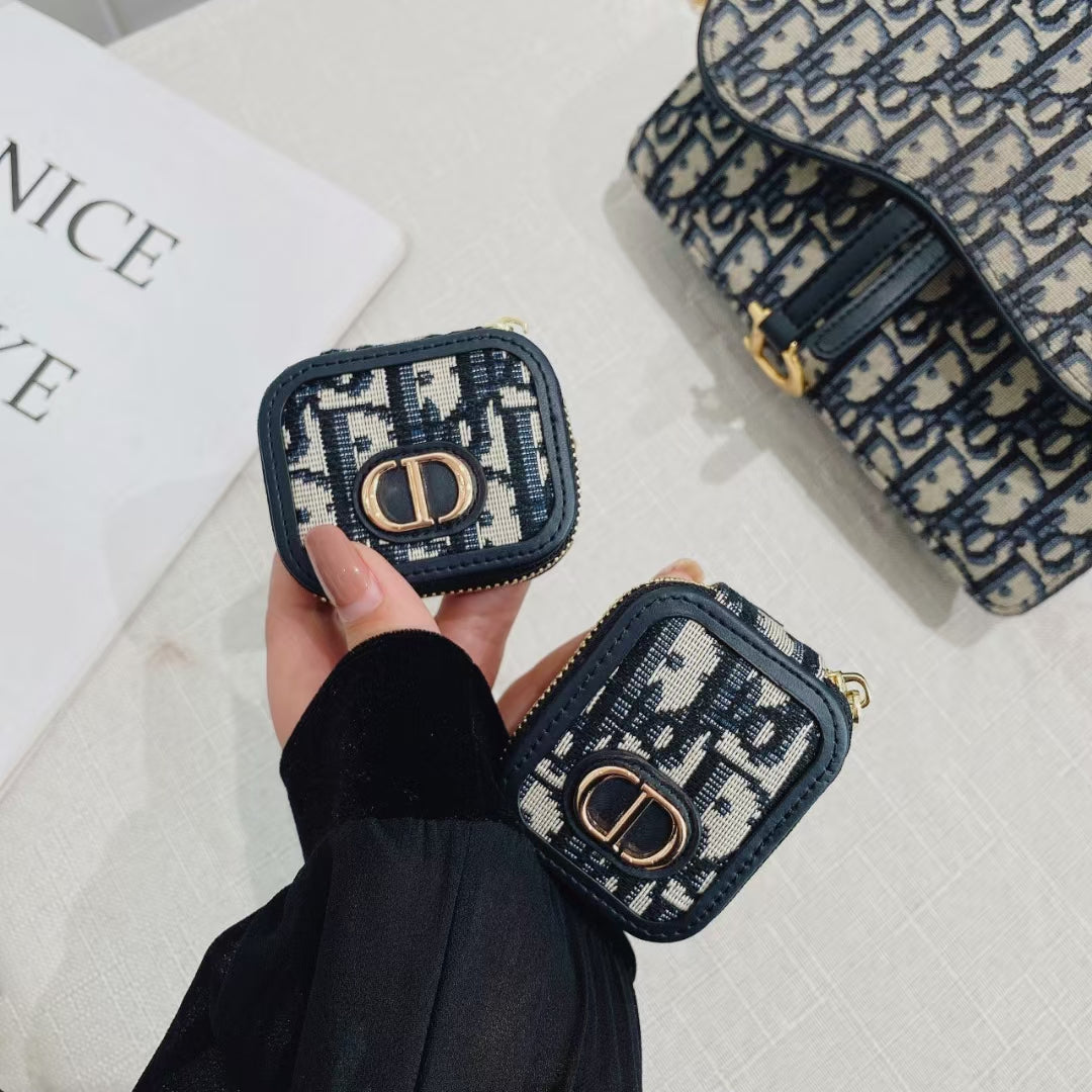 Luxury Monogram AirPods Case – Stylish & Protective Design