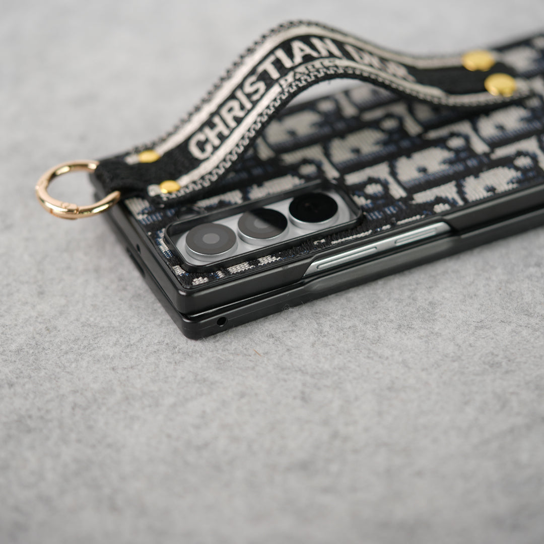Luxury Brand C Belt Embroidery Case For Samsung Z Fold