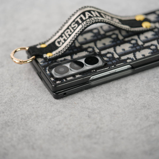 Luxury Brand C Belt Embroidery Case For Samsung Z Fold