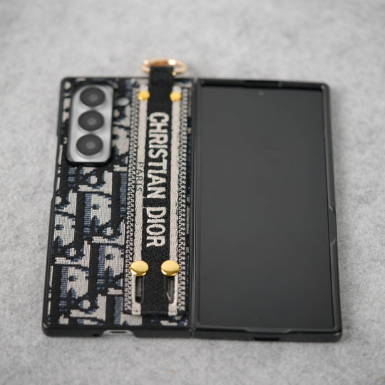 Luxury Brand C Belt Embroidery Case For Samsung Z Fold