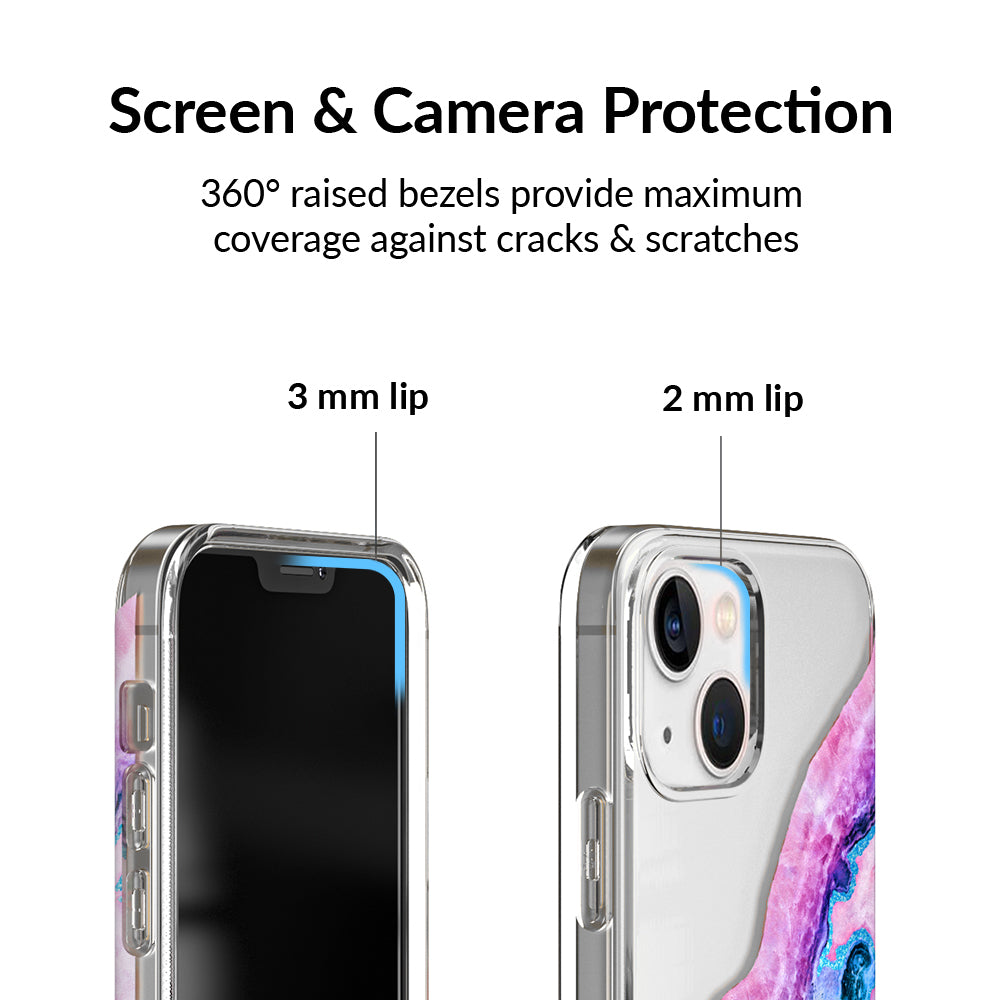 Geode Glitter Clear iPhone Case – Stylish Slim Phone Cover