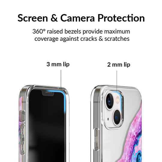 Geode Glitter Clear iPhone Case – Stylish Slim Phone Cover