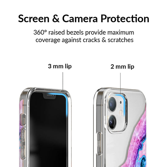 Geode Glitter Clear iPhone Case – Stylish Slim Phone Cover