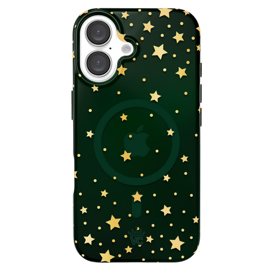 Evergreen Stars iPhone Case – Chic Designer-Style Phone Cover
