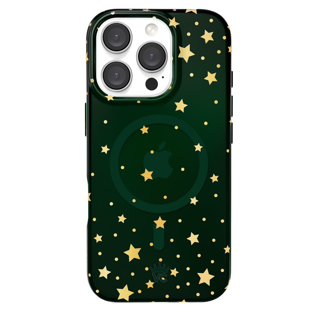 Evergreen Stars iPhone Case – Chic Designer-Style Phone Cover