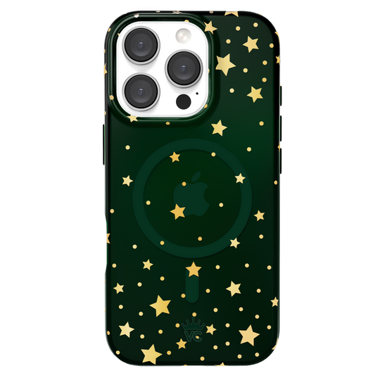 Evergreen Stars iPhone Case – Chic Designer-Style Phone Cover
