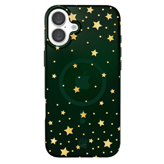 Evergreen Stars iPhone Case – Chic Designer-Style Phone Cover