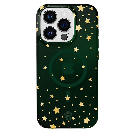Evergreen Stars iPhone Case – Chic Designer-Style Phone Cover