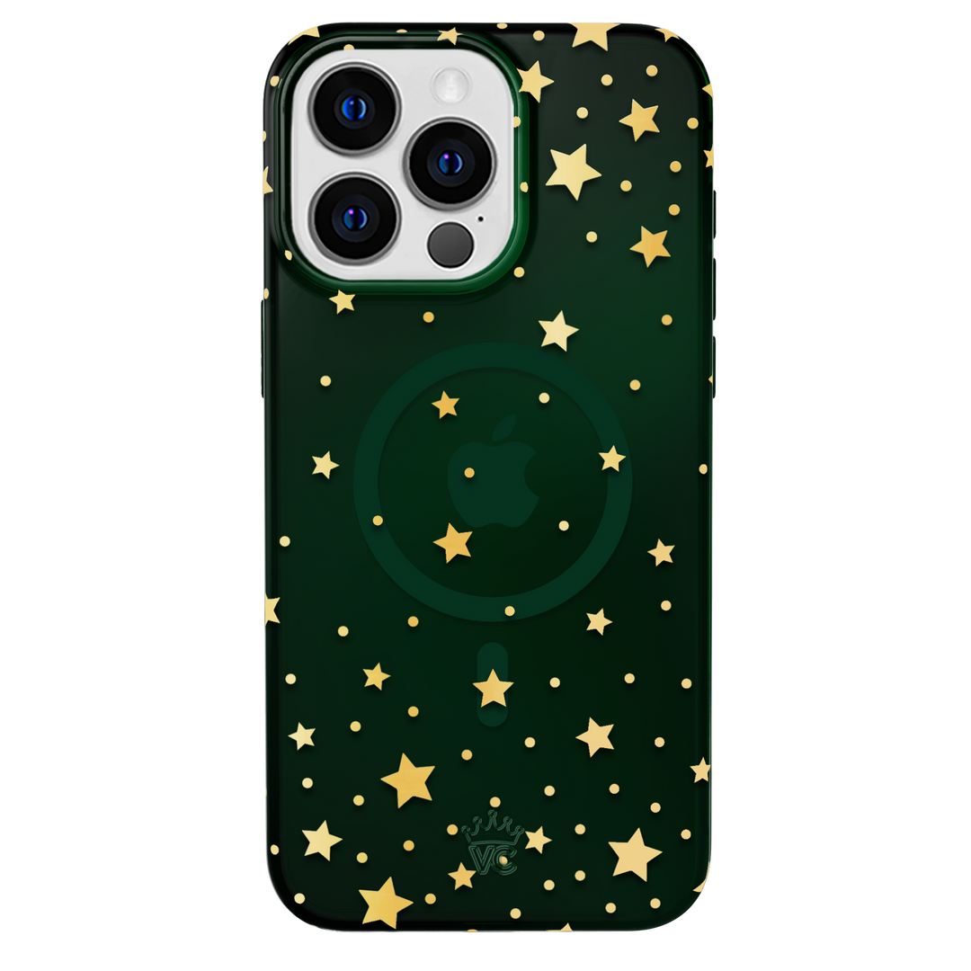 Evergreen Stars iPhone Case – Chic Designer-Style Phone Cover
