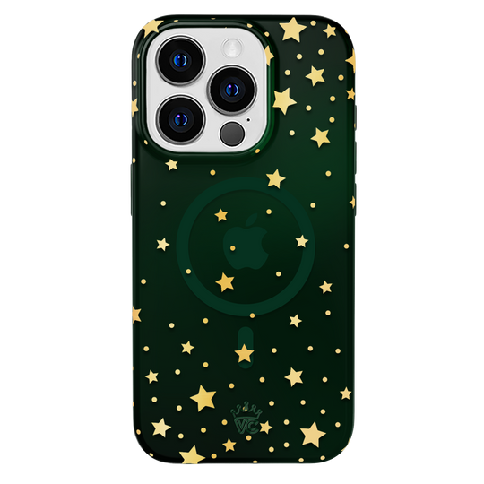 Evergreen Stars iPhone Case – Chic Designer-Style Phone Cover