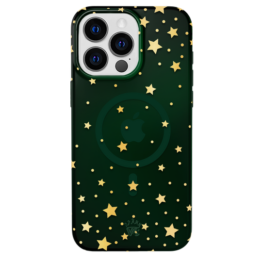 Evergreen Stars iPhone Case – Chic Designer-Style Phone Cover