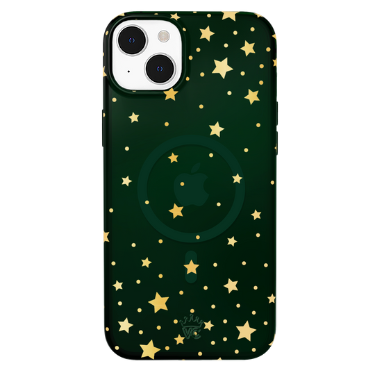 Evergreen Stars iPhone Case – Chic Designer-Style Phone Cover