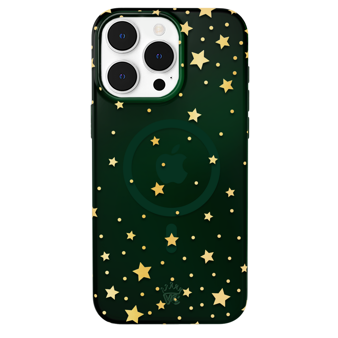 Evergreen Stars iPhone Case – Chic Designer-Style Phone Cover