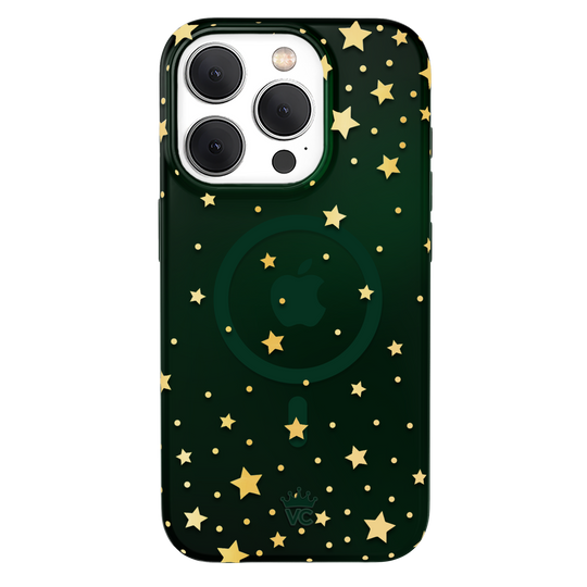 Evergreen Stars iPhone Case – Chic Designer-Style Phone Cover