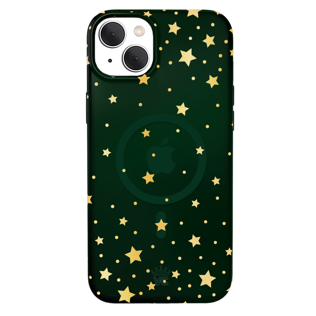 Evergreen Stars iPhone Case – Chic Designer-Style Phone Cover