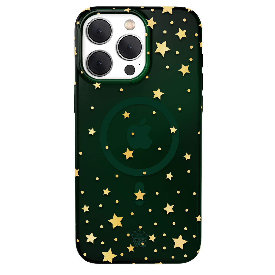Evergreen Stars iPhone Case – Chic Designer-Style Phone Cover