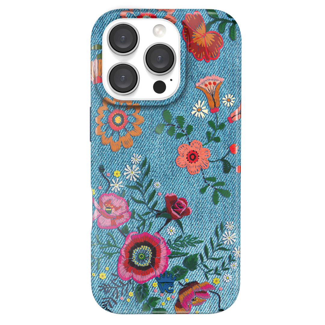 Groovy Floral iPhone Case – Luxury Aesthetic Phone Cover