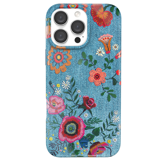 Groovy Floral iPhone Case – Luxury Aesthetic Phone Cover
