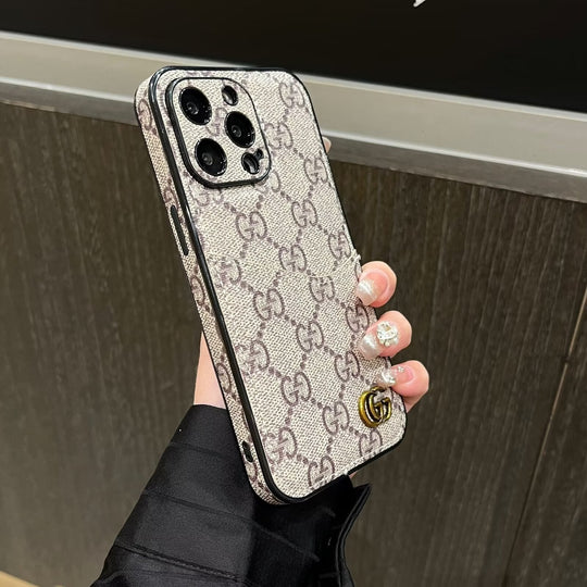 Classic Monogram Canvas Card Holder Case – Luxury iPhone 16 Pro Designer Cover