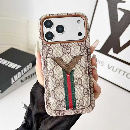 Card Holder Phone Case for iPhone 17 / 16 / 15 / 14 / 13 – Premium Designer Chic Style
