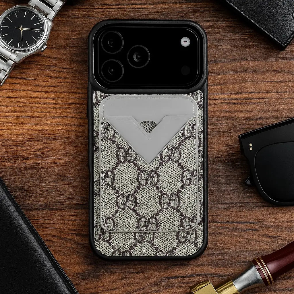 Inspired iPhone Case With Card Holder for iPhone 17 / 16 / 15 / 14