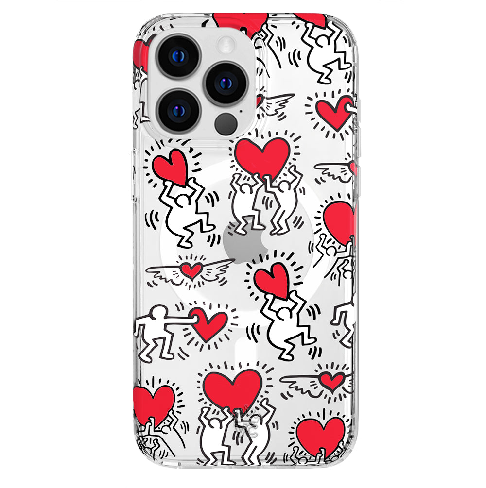 Keith Haring Heart-ist iPhone Case – Stylish Slim Phone Cover