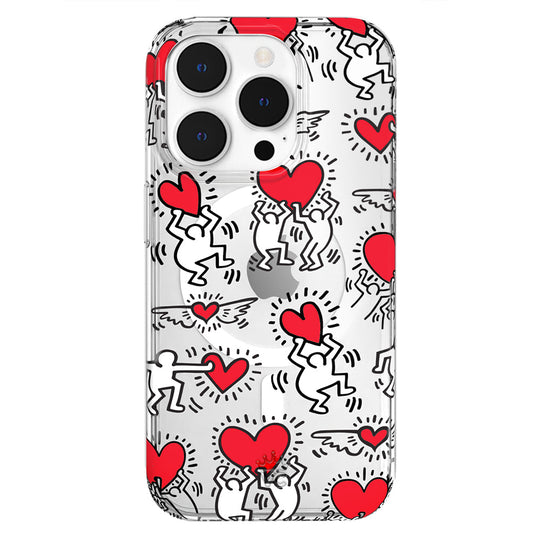 Keith Haring Heart-ist iPhone Case – Stylish Slim Phone Cover
