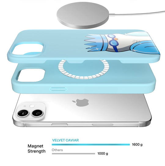 Pudgy Penguins Polar Blue iPhone Case – Trendy Protective Phone Cover
